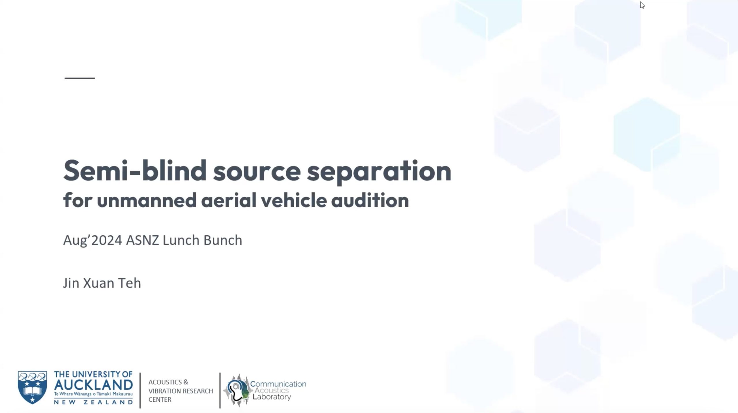 Jin Xuan Teh’s talk August 2024